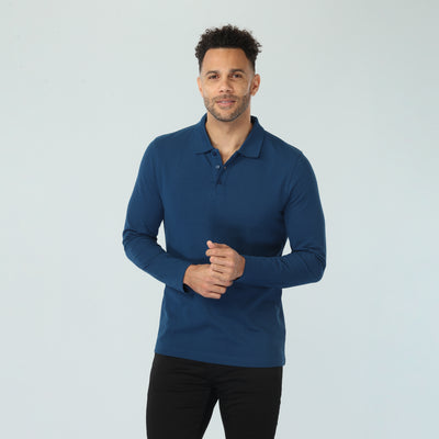 Long Sleeve Polo - LUX - Custom 3 Pack