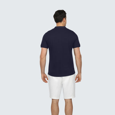 Sapphire Short Sleeve Pique Henley