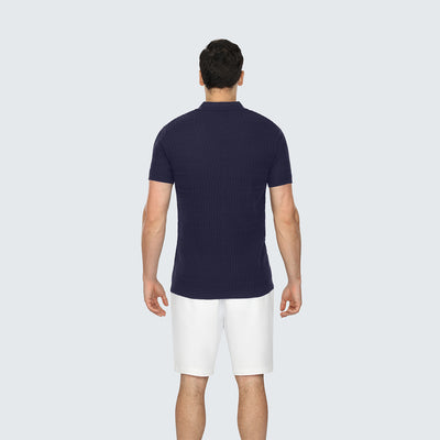 True Navy Luxe Knit Polo