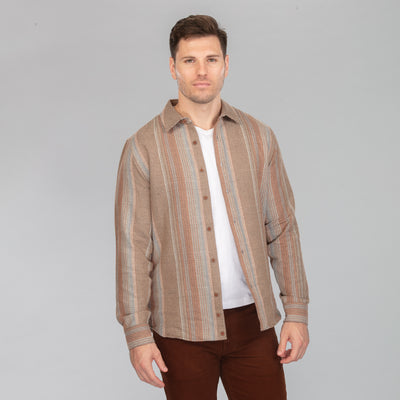 Beige Glen Check Flannel